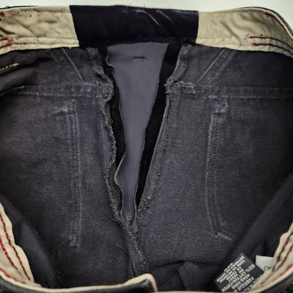 Vintage 90s Marithe Francois Girbuad Black Denim Jeans size 36x30 - Picture 6 of 10